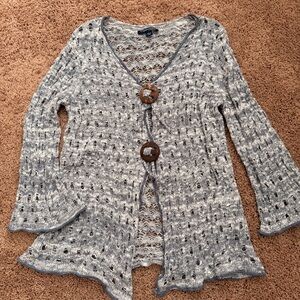 Gray Knit Women's Sweater